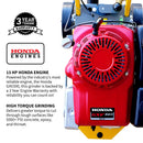 PRE ORDER: 10" Honda Concrete Floor Grinder 10HP GXV390 Motor for Smoothing, Floor Prep, Coatings by Tomahawk Power