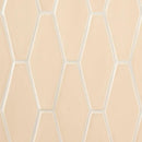 Caramel Glossy Longest Hexagon Ceramic Tiles 3x7 7/8
