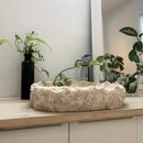 Handcrafted Honey Onyx Translucent Natural Stone Vessel Sink 19 Inch