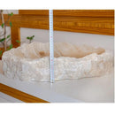Handcrafted Honey Onyx Translucent Natural Stone Vessel Sink 19 Inch