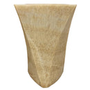 Honey Onyx Designer Pedestal Stand-Alone Sink (W)21.5" (L)23" (H)34" polished front view