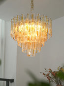 Honey Rectangular Glass Chandelier