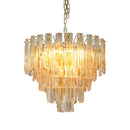 Honey Rectangular Glass Chandelier