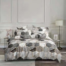 GobekUsa Honeycomb Marble Patterned Bedding Set, Luxurious Duvet Cover with Pillowcase