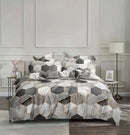 GobekUsa Honeycomb Marble Patterned Bedding Set, Luxurious Duvet Cover with Pillowcase