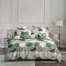 GobekUsa Honeycomb Marble Patterned Bedding Set, Luxurious Duvet Cover with Pillowcase