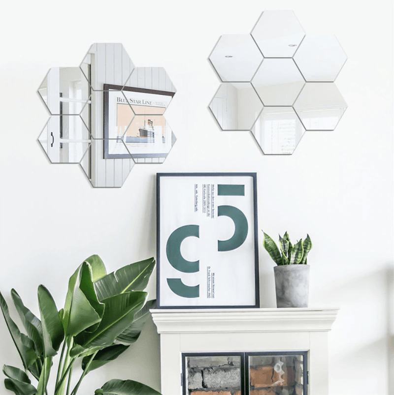 Honeycomb Reflective Wall Stickers