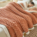 GobekUsa Cozy Coral Fleece Bed Blanket - Soft, Warm, & Comfortable for Autumn/Winter
