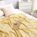 GobekUsa Honeycomb Waffle Cotton Blankets - Ideal for Beds, Sofas, Travel, and Picnics