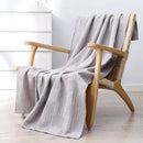 GobekUsa Honeycomb Waffle Cotton Blankets - Ideal for Beds, Sofas, Travel, and Picnics