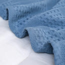 GobekUsa Honeycomb Waffle Cotton Blankets - Ideal for Beds, Sofas, Travel, and Picnics