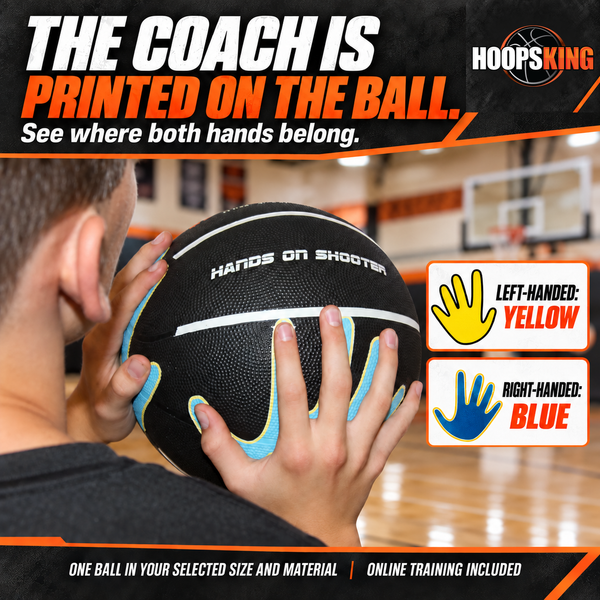 Hands on Shooter Basketball w- Hand Placement, photo 2 of 21