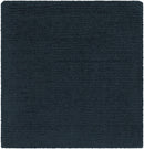 Brockton Solid Dark Blue Wool Rug