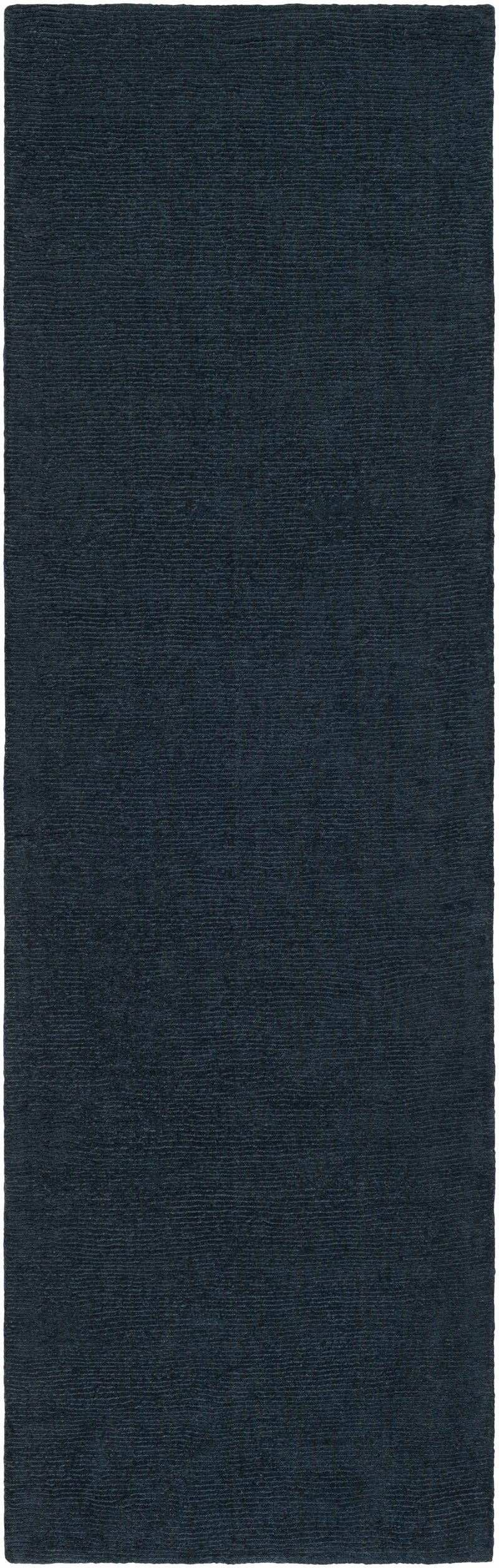 Brockton Solid Dark Blue Wool Rug