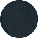 Brockton Solid Dark Blue Wool Rug