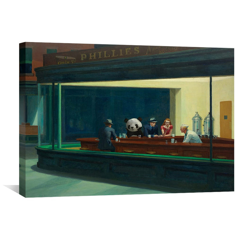 Hopper Panda Canvas