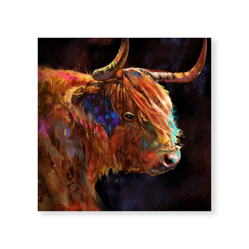 Horns of Highland Canvas