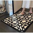 GobekUsa Houndstooth Black Ivory Area Rug Decor Carpet Doormat Floor Mat