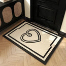 GobekUsa Houndstooth Black Ivory Area Rug Decor Carpet Doormat Floor Mat