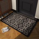 GobekUsa Houndstooth Black Ivory Area Rug Decor Carpet Doormat Floor Mat