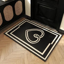 GobekUsa Houndstooth Black Ivory Area Rug Decor Carpet Doormat Floor Mat