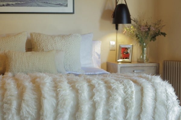Lambskin Full Striped Blanket, photo 8 of 9