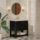 James Martin Lucian 36" Single Bathroom Vanity, Carbon Oak