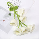 Lily of the Valley Handmade Crochet Car Mirror Hanging Accessories Car Decorations DIY Crafts Car Rearview Mirror Hanging Ornament