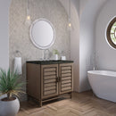 James Martin Portland 36" Single Bathroom Vanity, Whitewashed Walnut