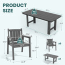 Corex HDPE Outdoor Dining Set, 6-Piece