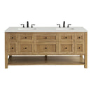 James Martin Breckenridge 72" Double Bathroom Vanity, Light Natural Oak