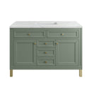James Martin Chicago 48" Single Bathroom Vanity, Smokey Celadon