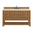 James Martin Malibu 60" Single Bathroom Vanity, Amber Birch
