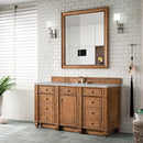 James Martin Bristol 60" Single Bathroom Vanity, Saddle Brown