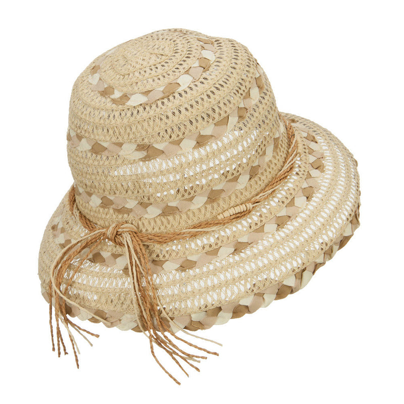 Vented Straw Braid Bucket Hat