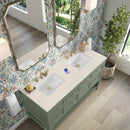 James Martin Breckenridge 60" Double Bathroom Vanity, Smokey Celadon
