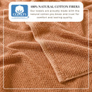 Cotton Textured Bath Towel Set - Acacia Collection by Great Bay Home