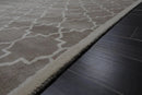 9' x 12' Handmade 100% Wool Oriental Area rug Contemporary Taupe