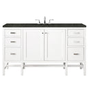 James Martin Addison 60" Single Bathroom Vanity, Glossy White