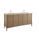 James Martin Kinnsden 72" Double Bathroom Vanity, Weathered Oak