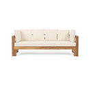 Outdoor Extendable Acacia Wood 3 Seater Sofa