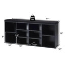 10-Cube Organizer Shoe Storage Bench with Cushion for Entryway by LJGDeals