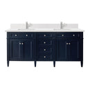 James Martin Brittany 72" Double Bathroom Vanity, Victory Blue