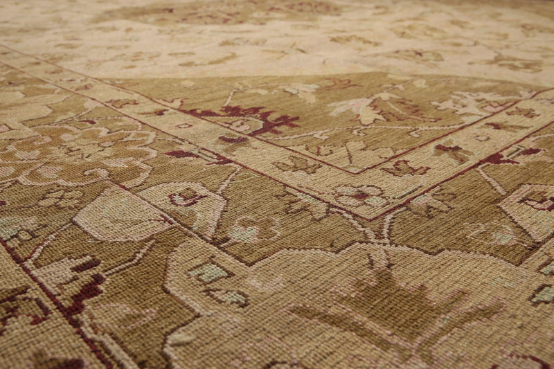 9' x 12' Hand knotted  Traditional Reversible wool Area rug 9x12 Mustard