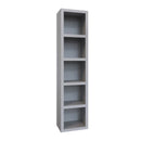 Grey 91-in Tall Wooden Bookcase Shelf