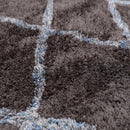 5'4" x 7'6" Handmade Super soft Moroccan Shag Area Rug Gray