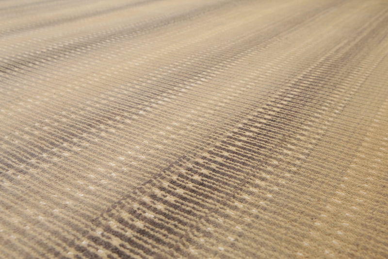 8'2" x 12' Hand Knotted Chic Design Wool Silk Full Pile Oriental Area Rug Beige