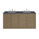 James Martin Chicago 60" Double Bathroom Vanity, Walnut Whisper