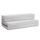 4 Inch Folding Sofa Bed Foam Mattress with Handles by DirectDeals