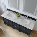 James Martin Brittany 72" Double Bathroom Vanity, Black Onyx